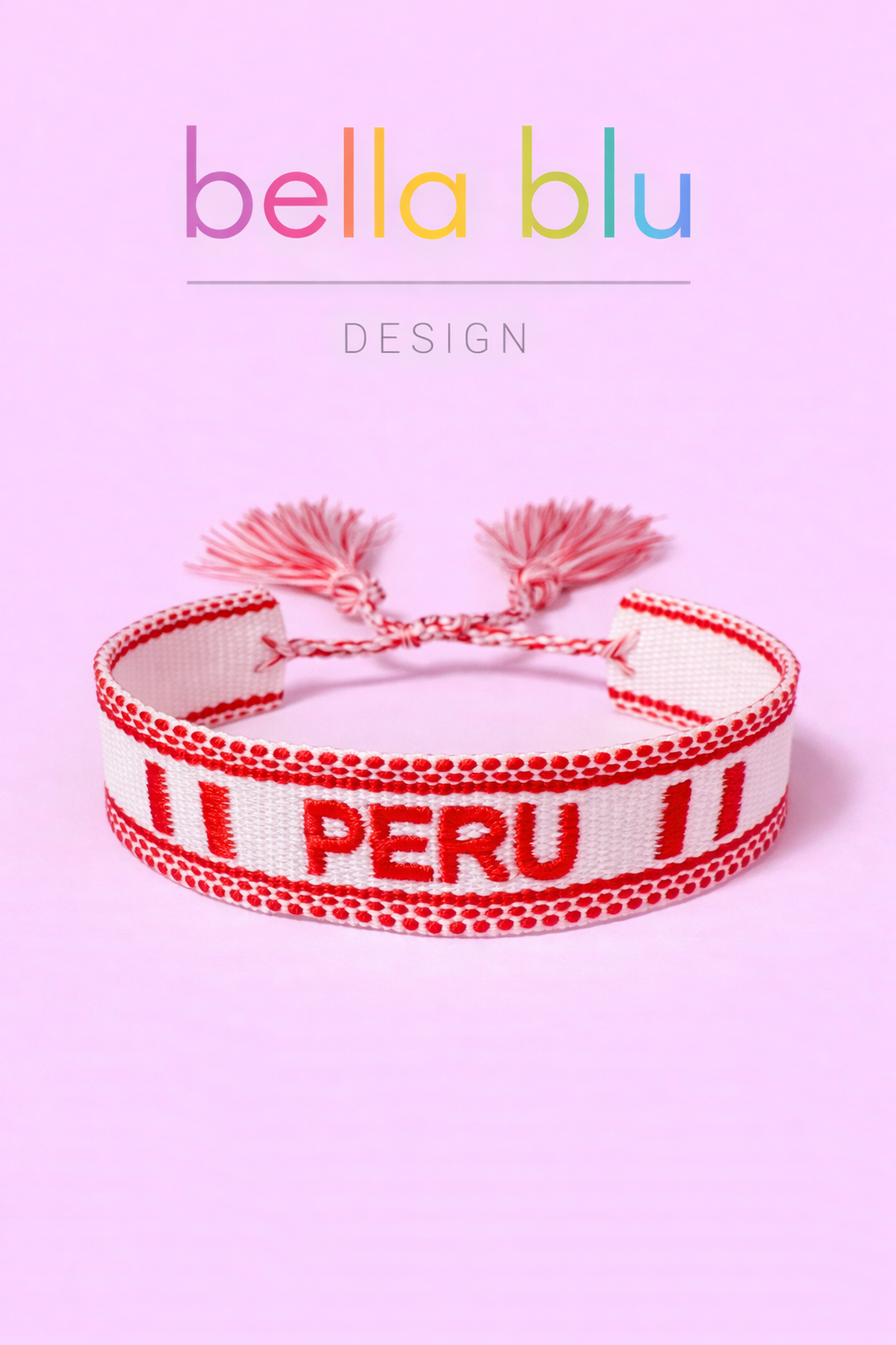 Peru woven adjustable bracelet