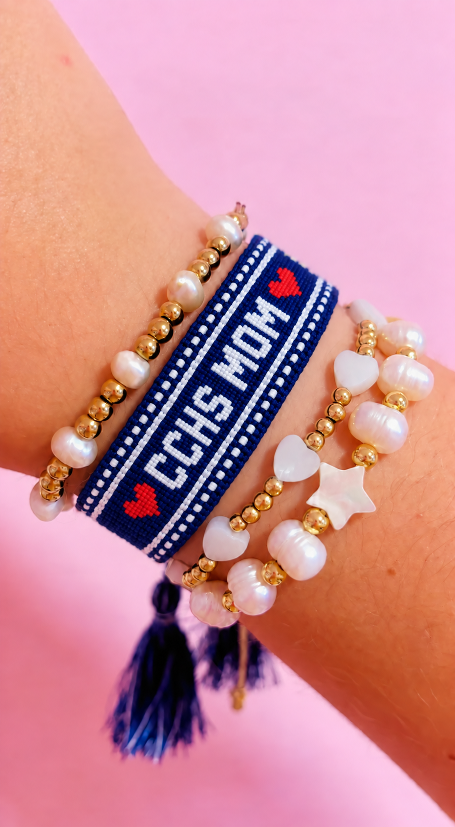 Preorder CCHS Mom Woven Bracelet