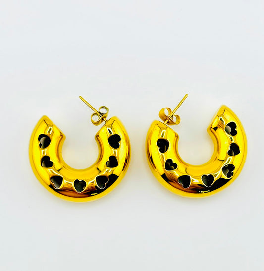Eloise gold filled hoop earrings