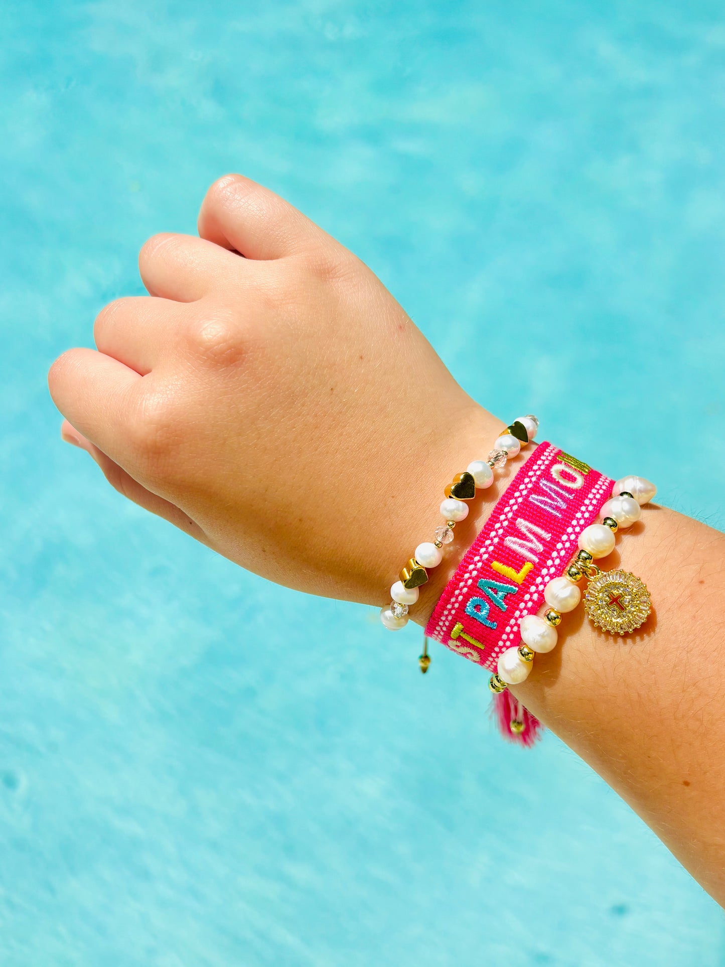 West Palm Mom woven adjustable woven bracelet