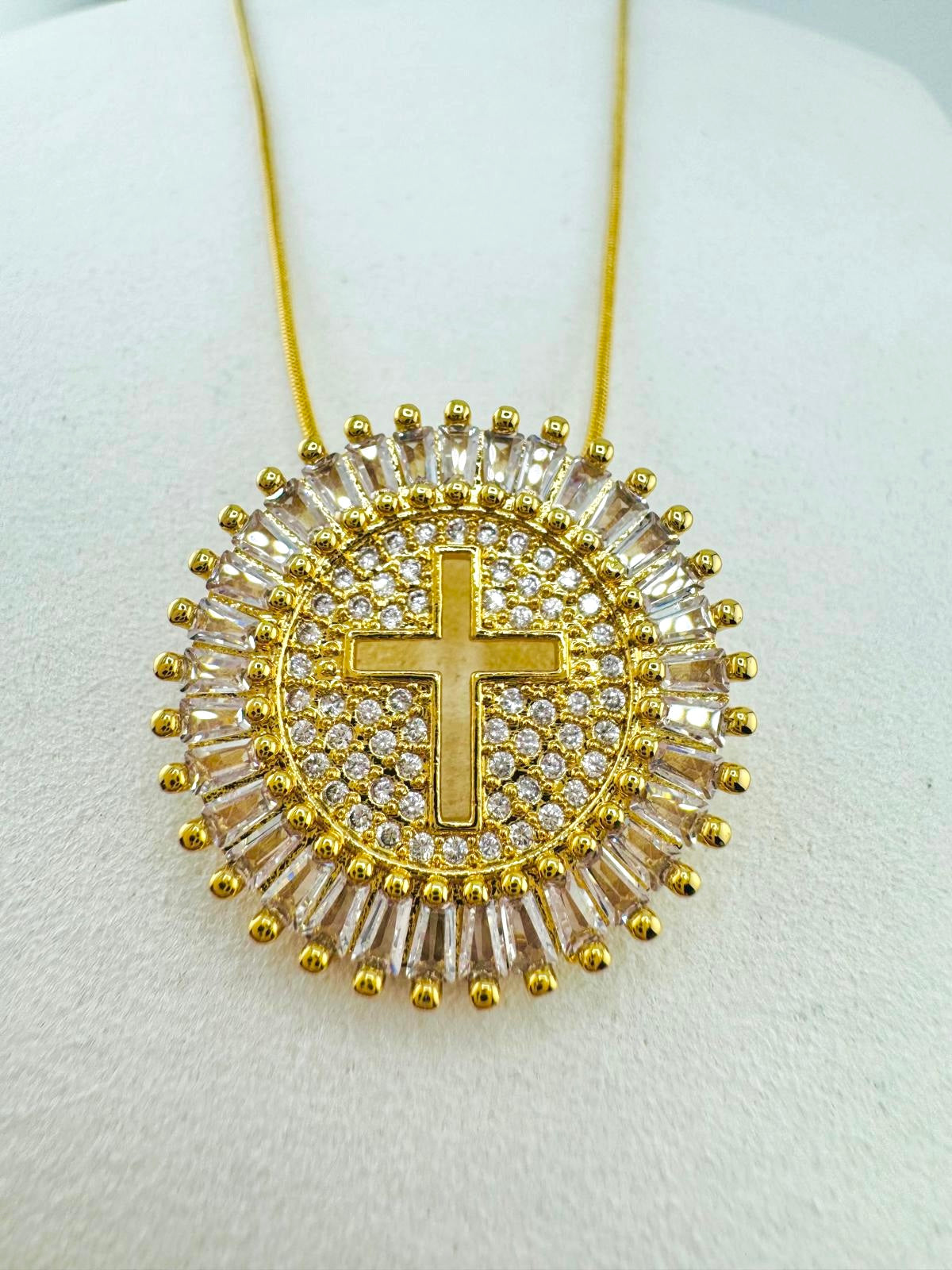 Skyla gold filled cross necklace