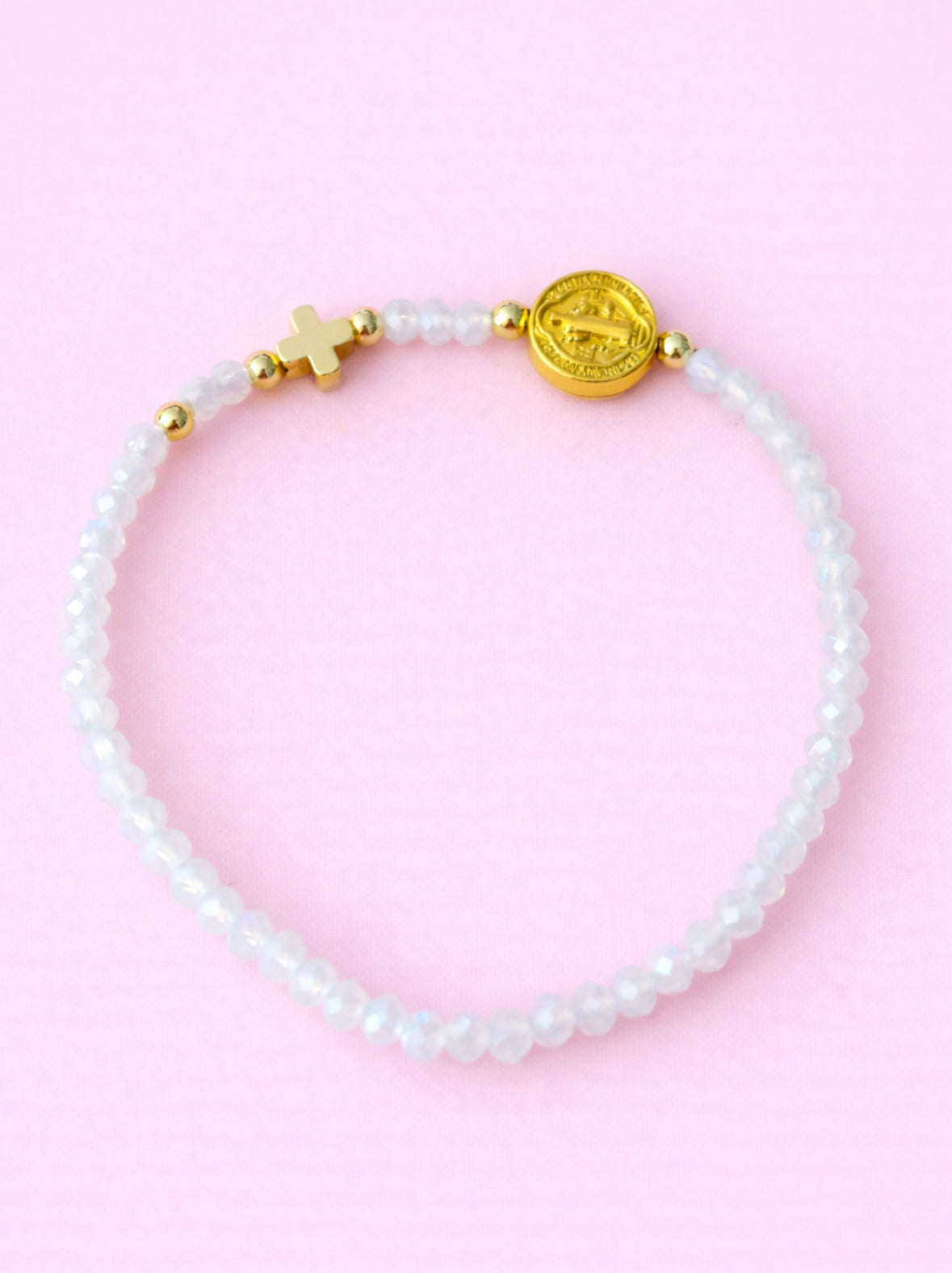 St. Benedict 18k gold filled bracelet