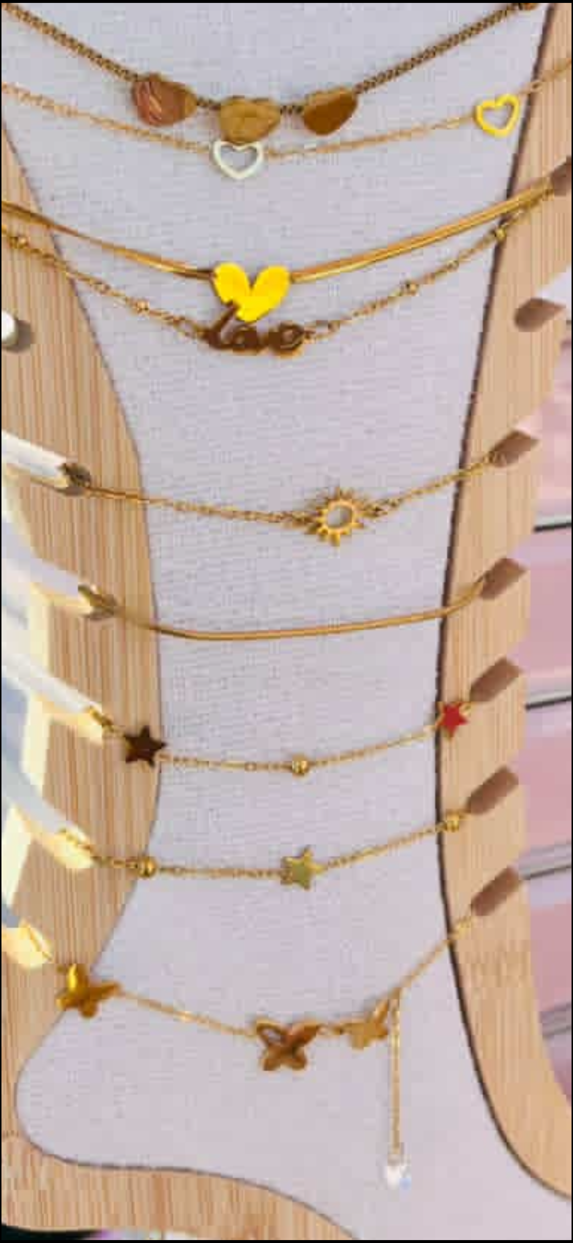 Anklet stainless steel sun adjustable