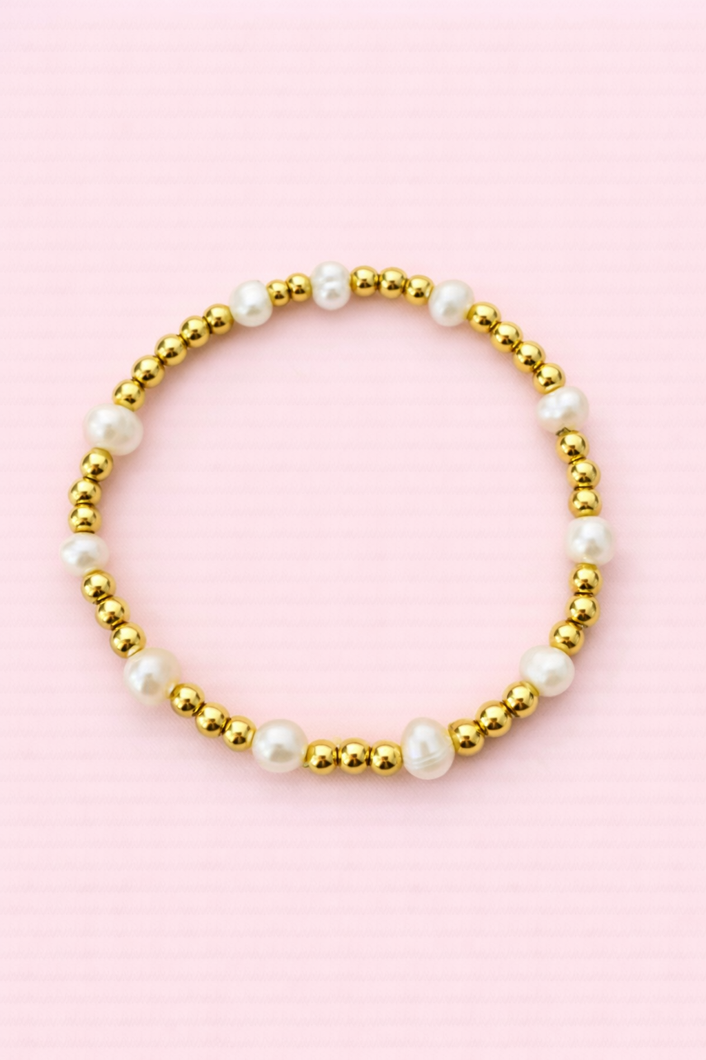 Elyse 18k gold filled & Real fresh water pearl bracelet