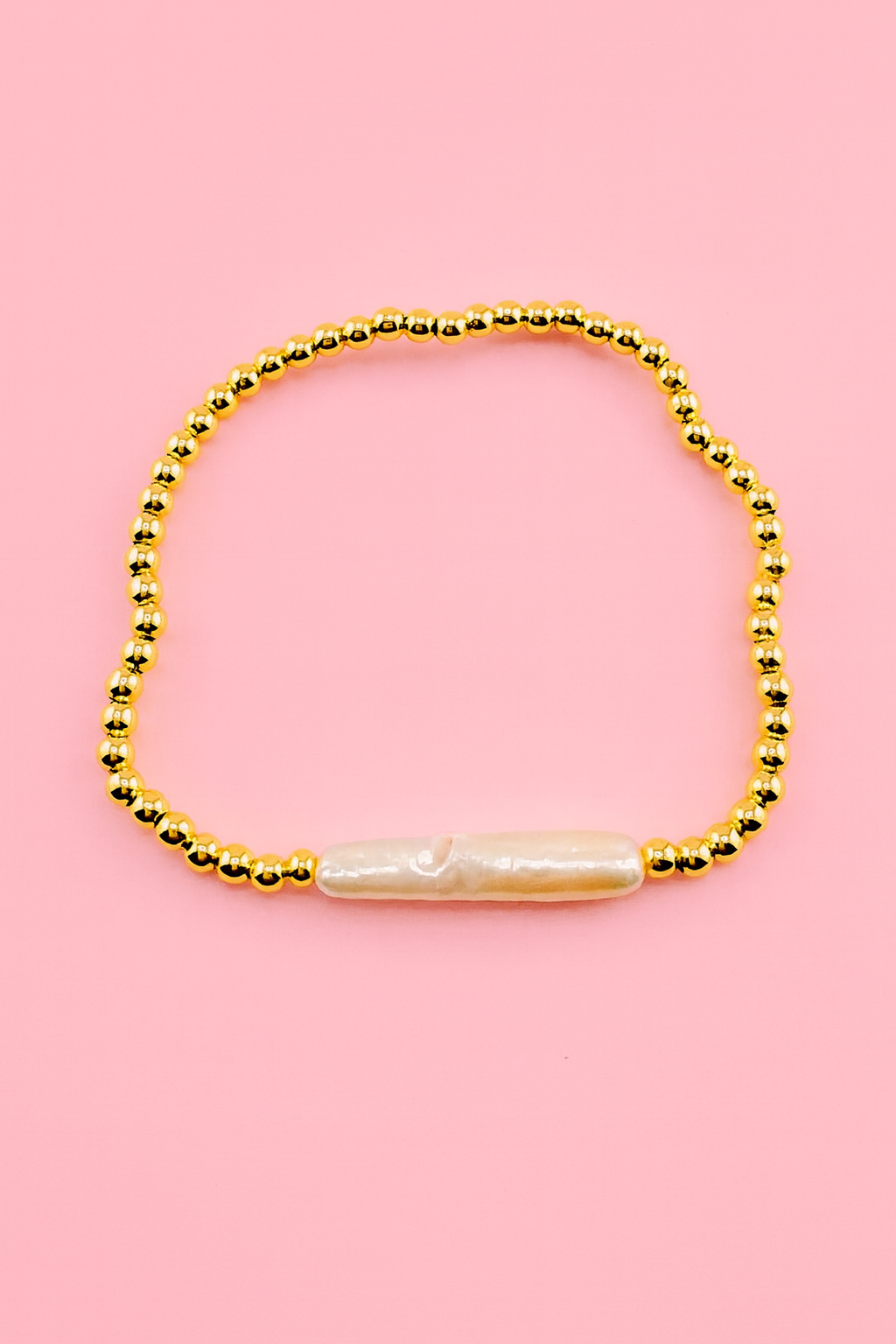 Irregular pearl bracelet