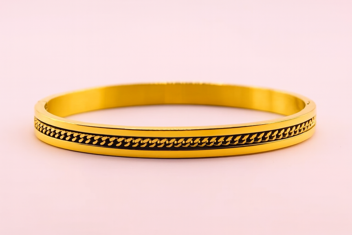 Barbara texture gold filled bangle bracelet