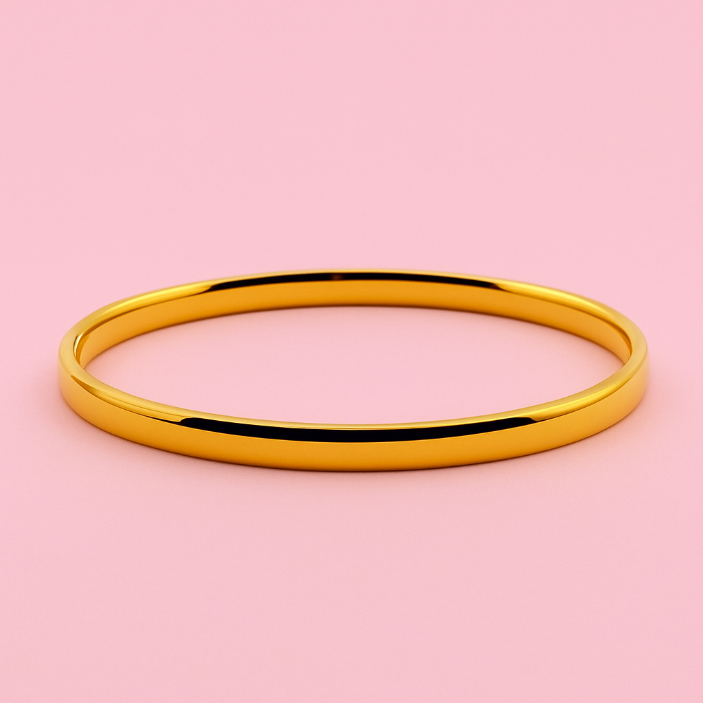 Miranda 18k gold filled bangle bracelet