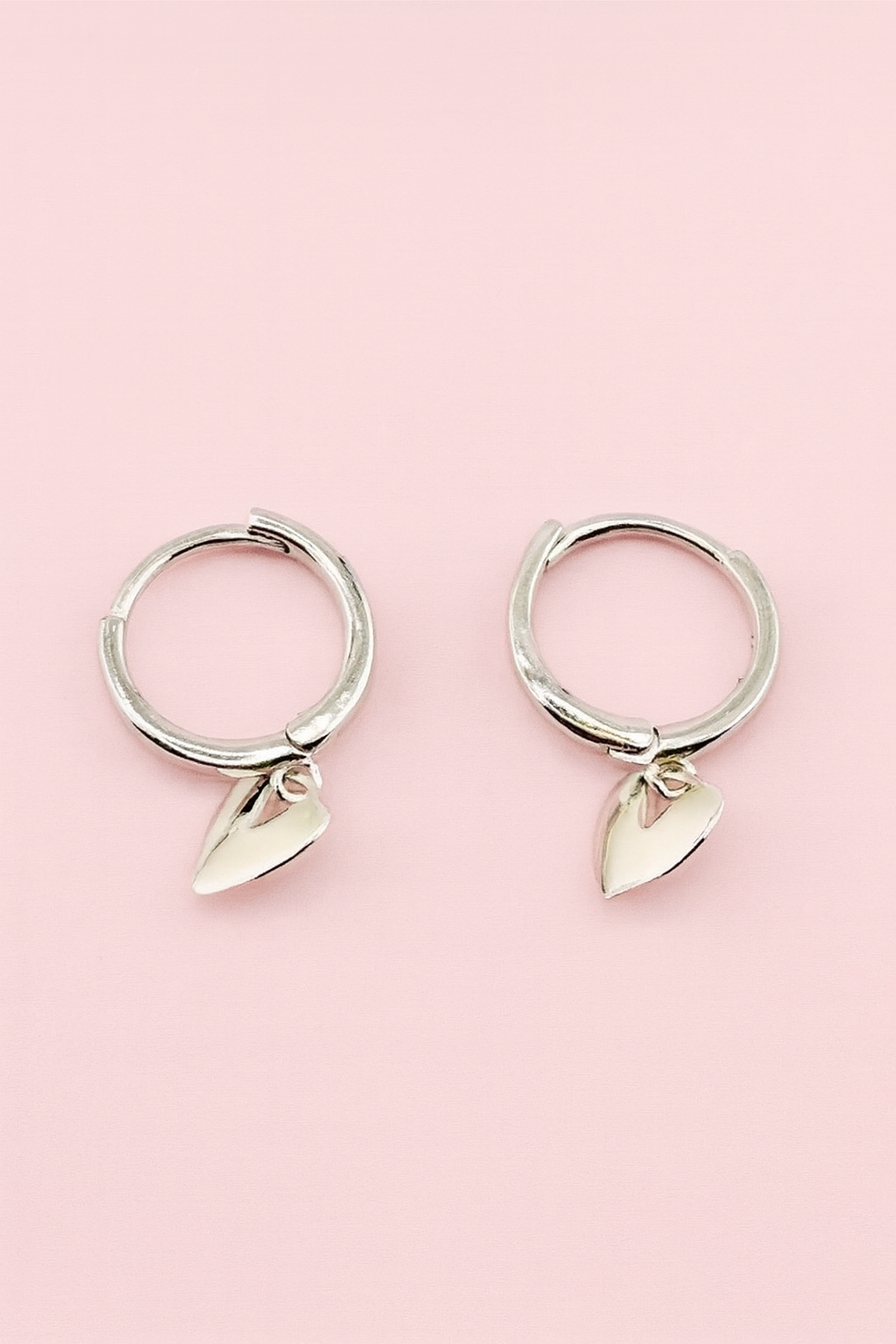 Isabel dangle hoops sterling silver earrings