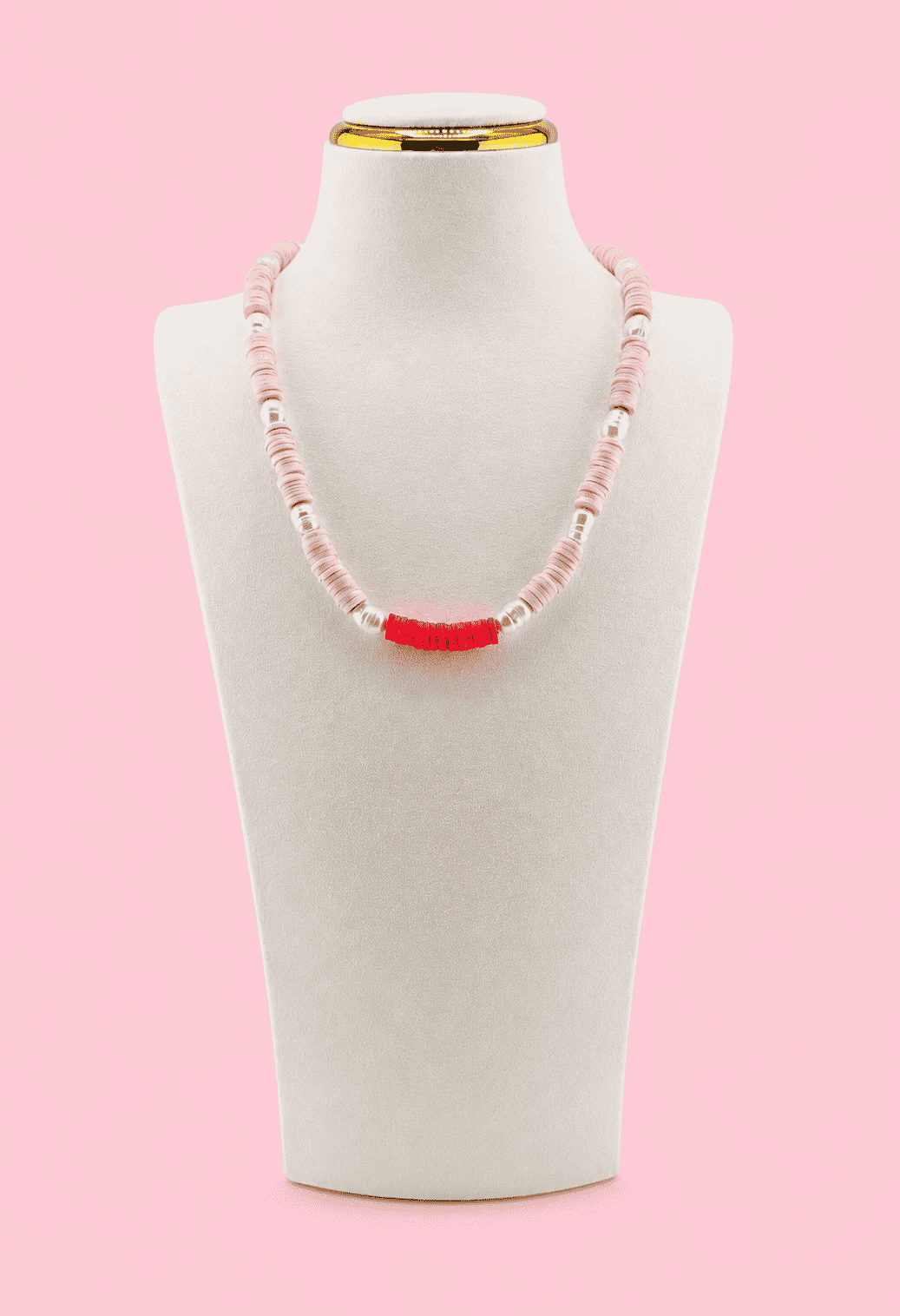 Fresh water pearl pink necklace