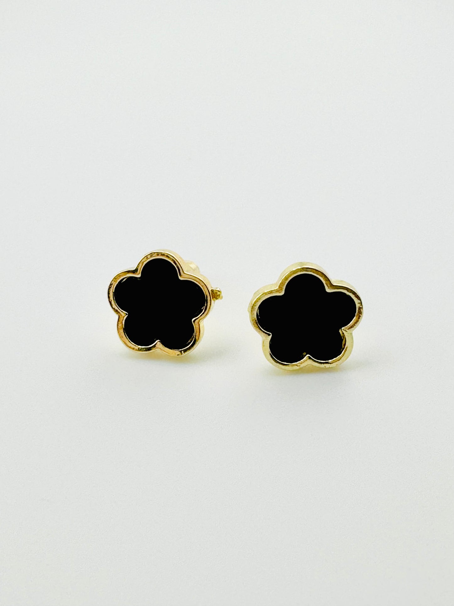 Margaret black earrings in stainless steel