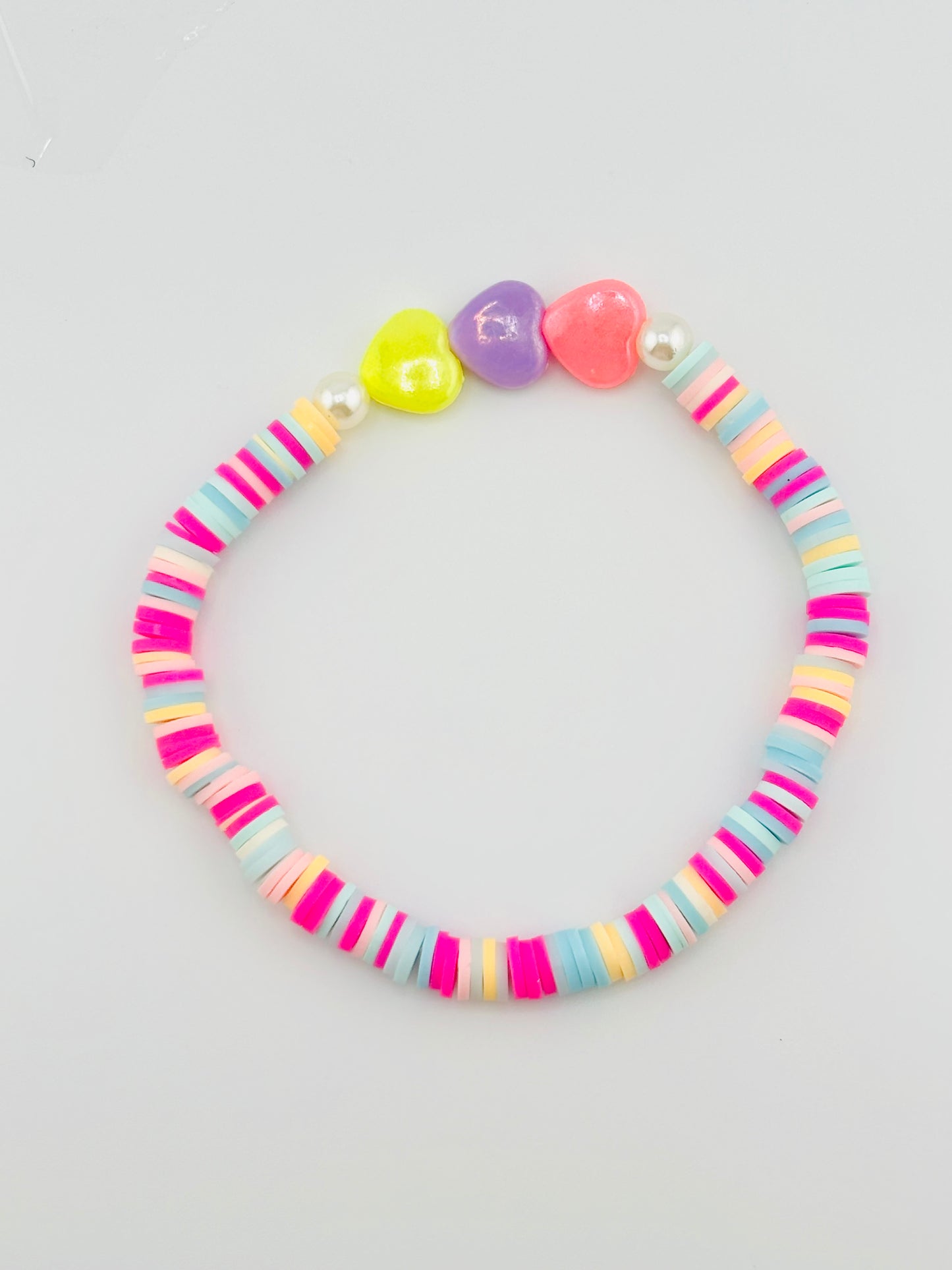 Eva colorful bead bracelet with elastic