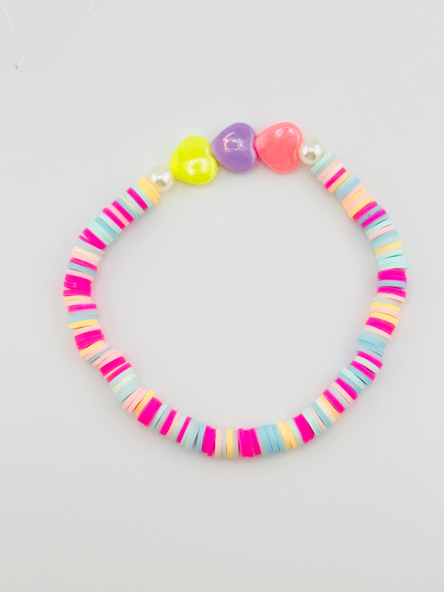 Eva colorful bead bracelet with elastic