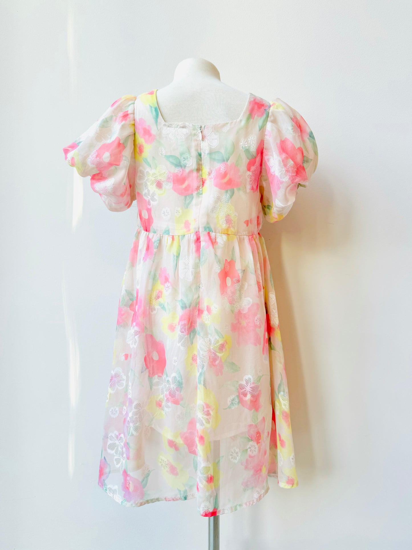 Cassandra floral texture dress for girls