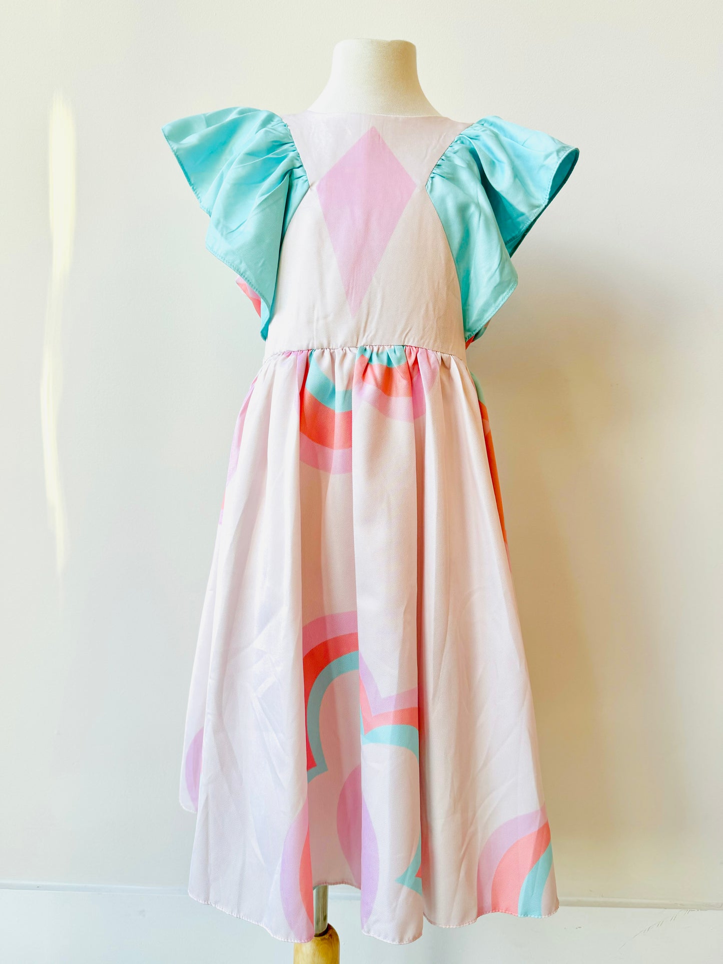 Emily pink and light blue dress for girls
