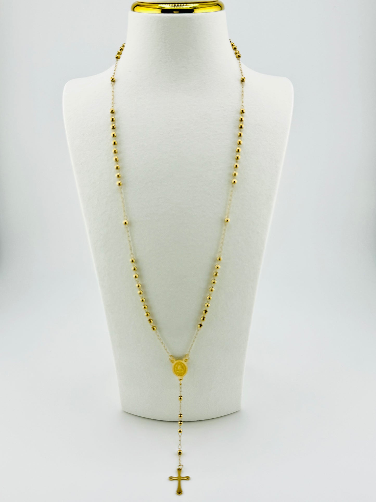 Alaina rosary in stainless steel
