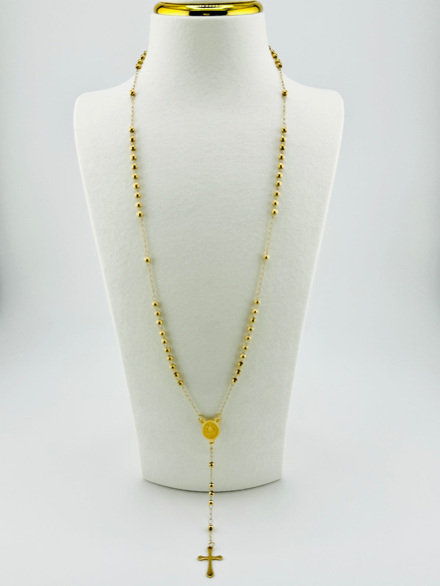 Alaina rosary in stainless steel
