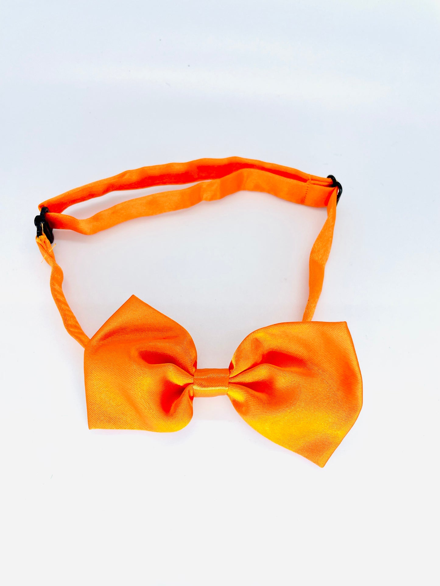 Orange adjustable dog bow tie
