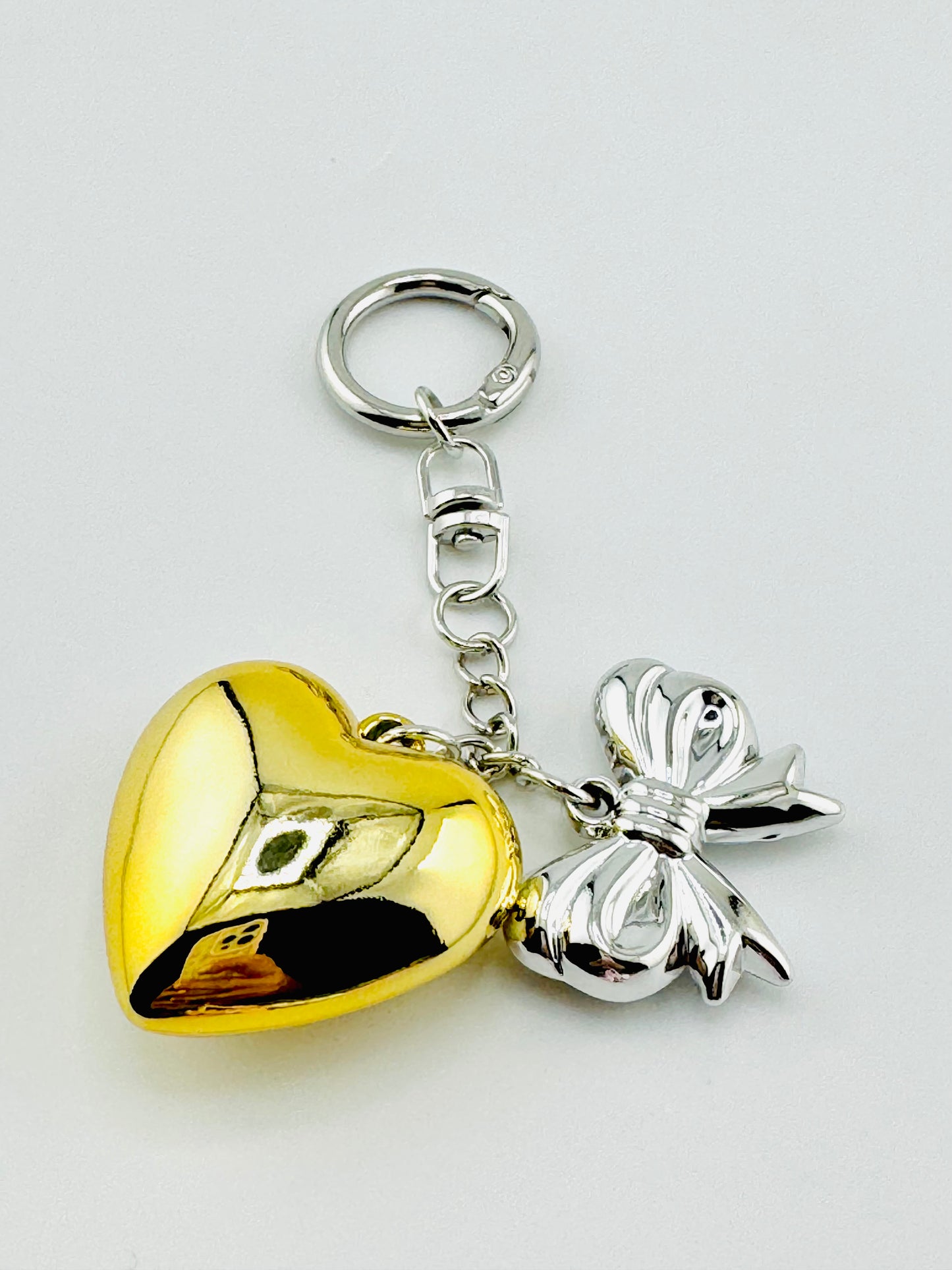 Silver and Gold bag charm