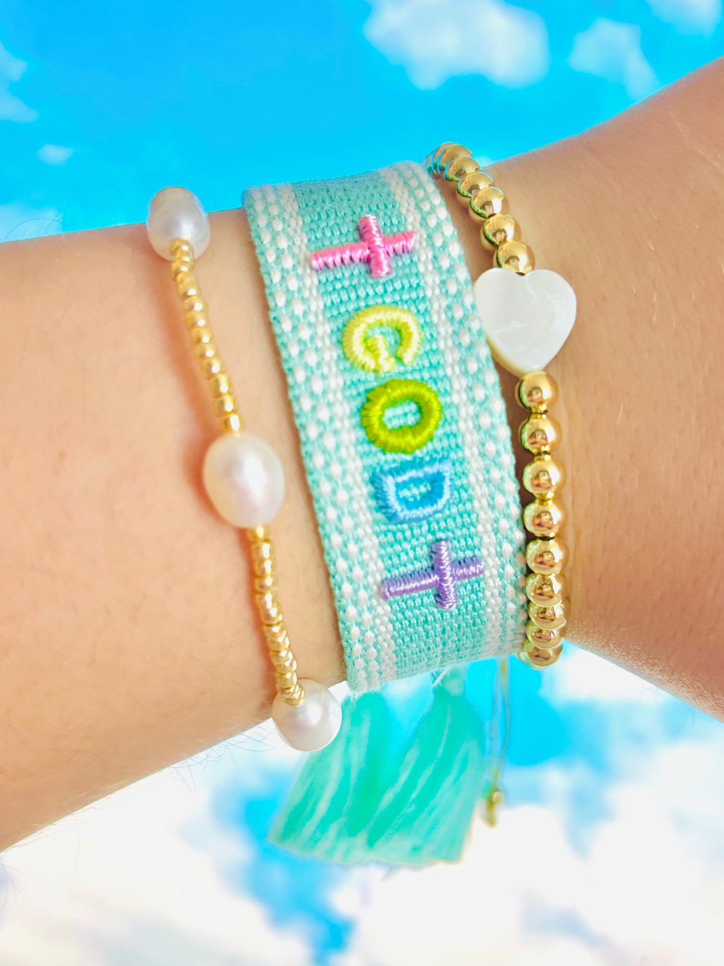 God woven bracelet