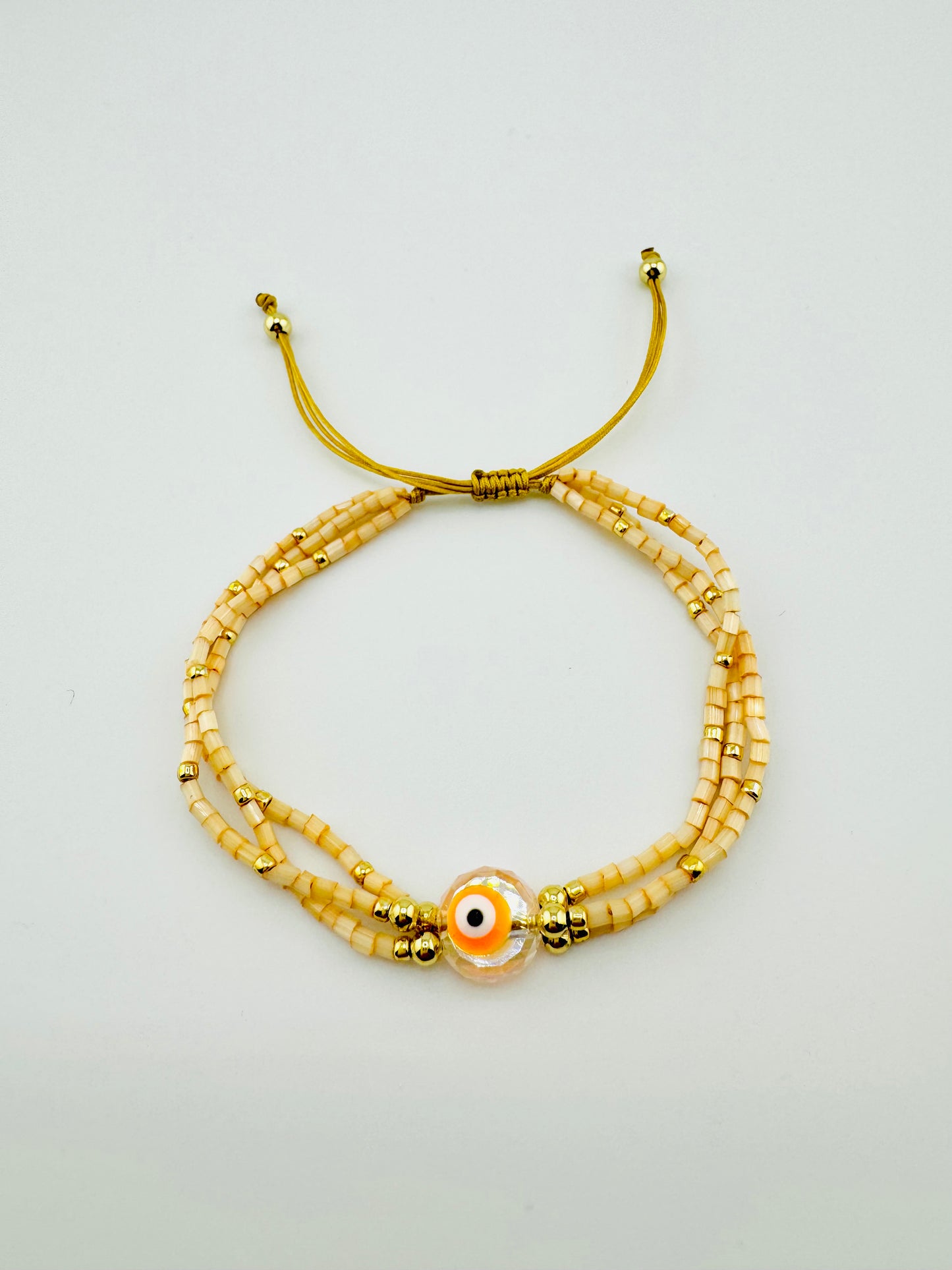 Sarah orange 18k gold filled bracelet
