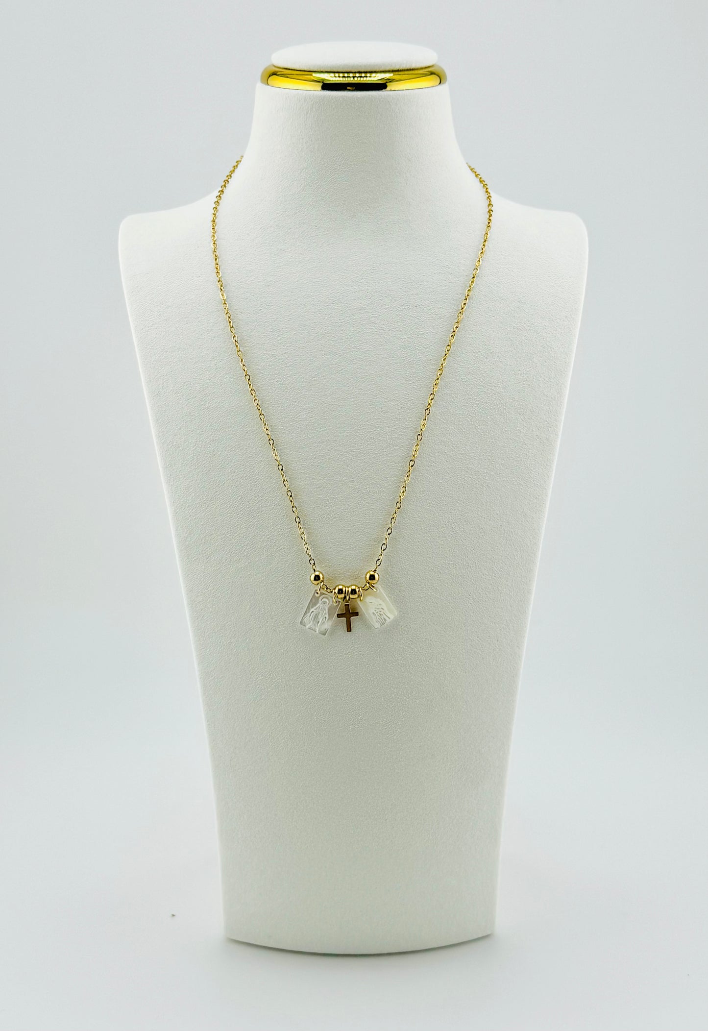 Miraya cross gold filled necklace