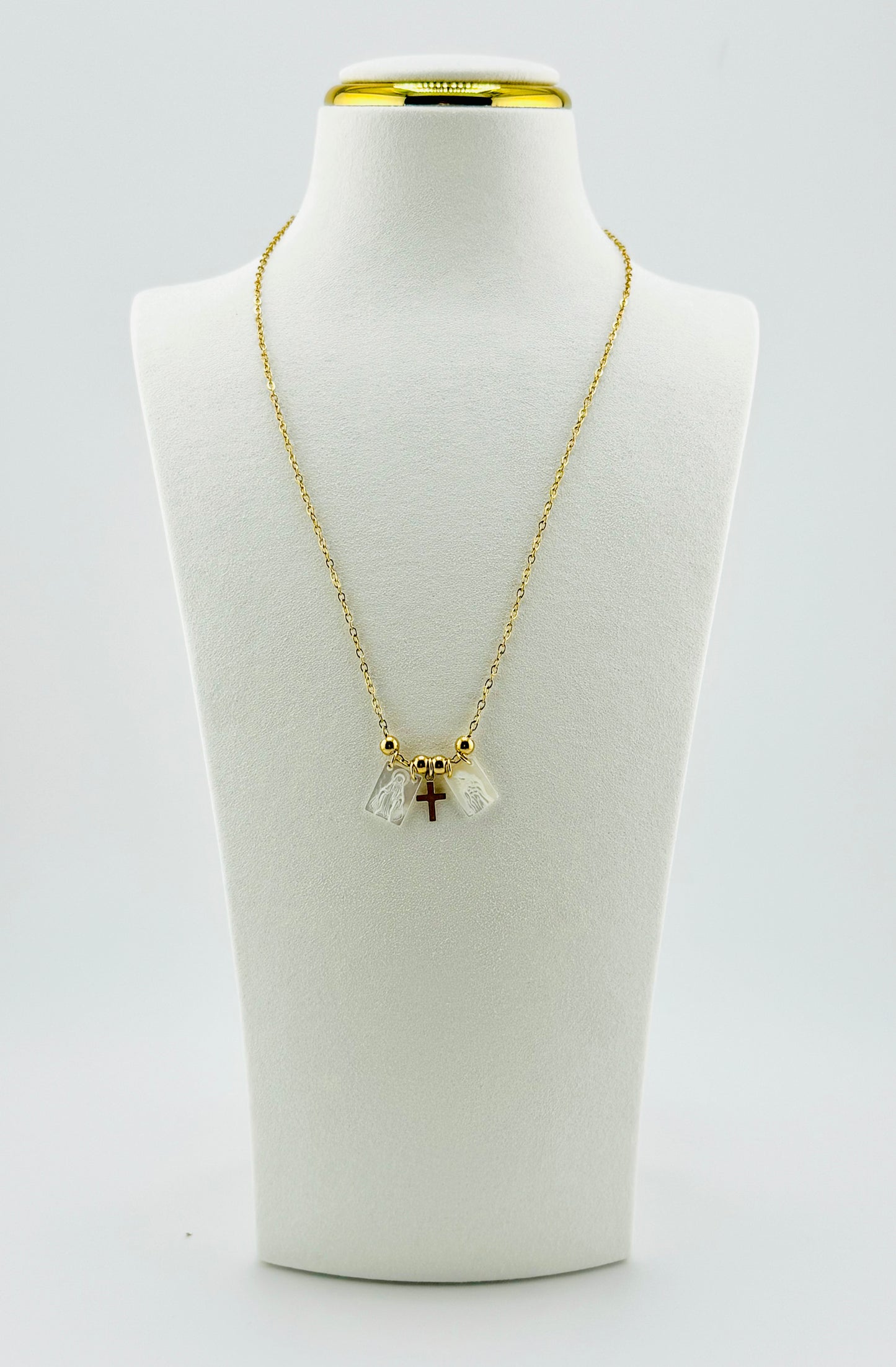 Miraya cross gold filled necklace