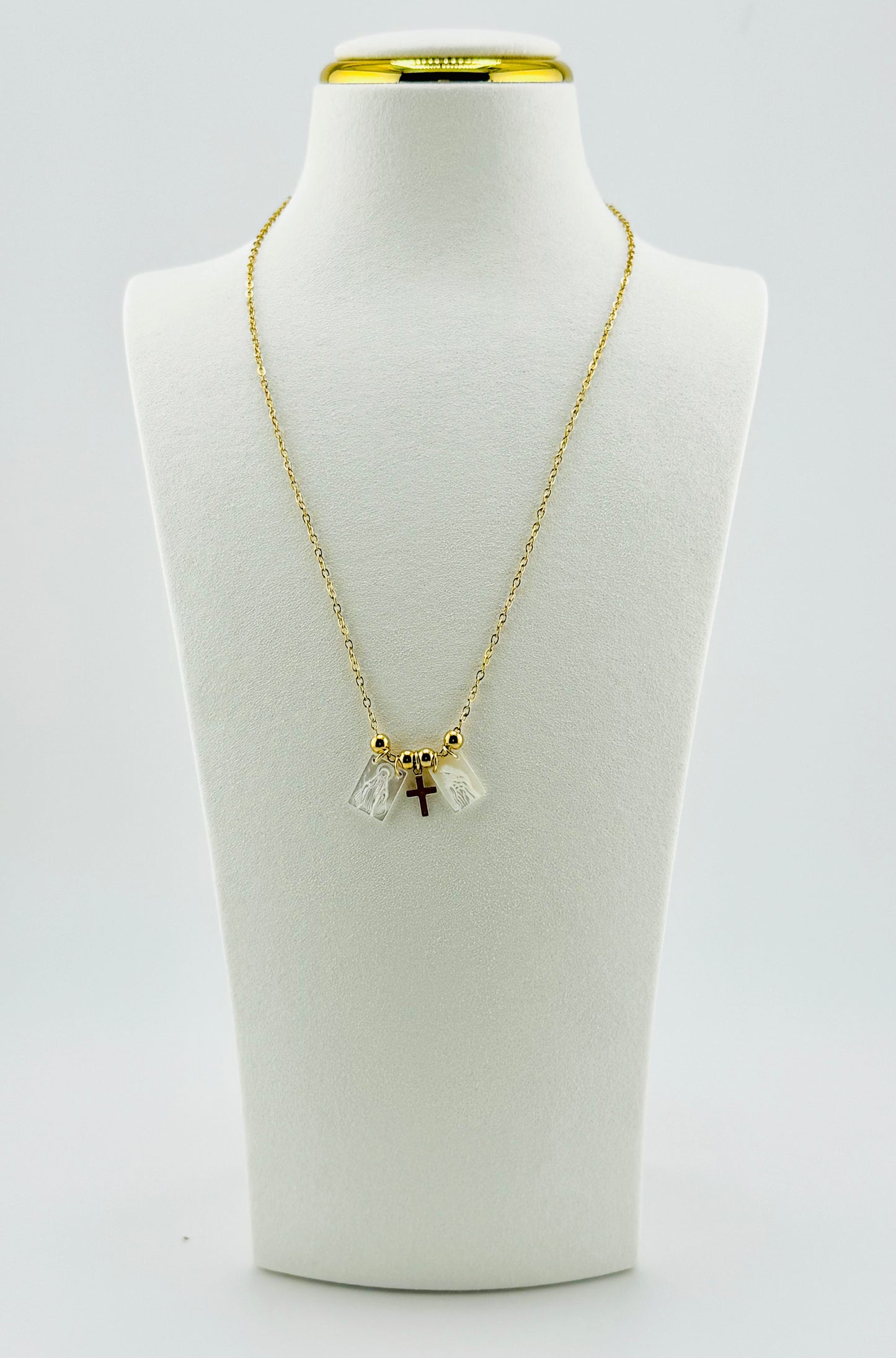 Miraya cross gold filled necklace