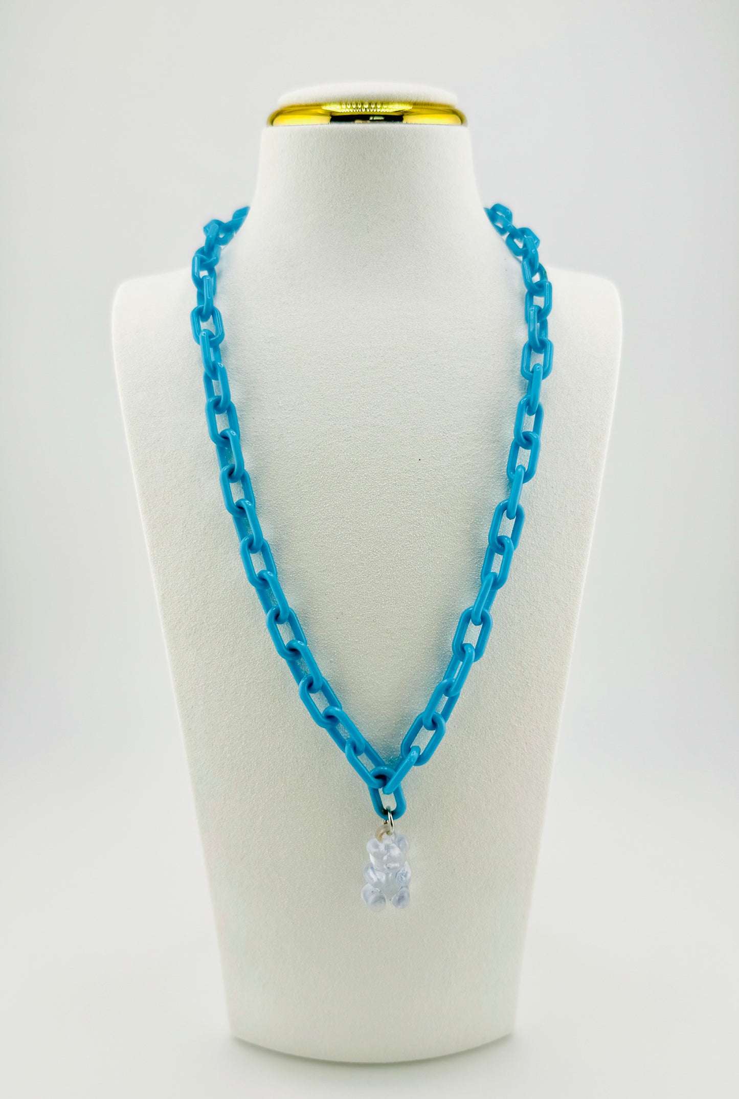 Isla blue gummy bear necklace