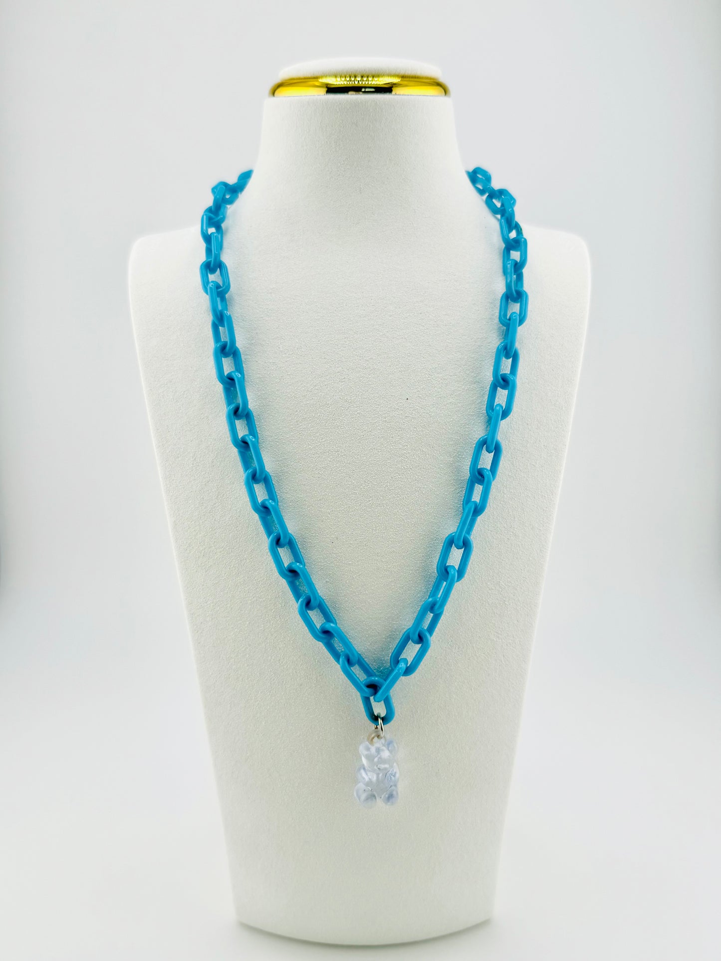 Isla blue gummy bear necklace