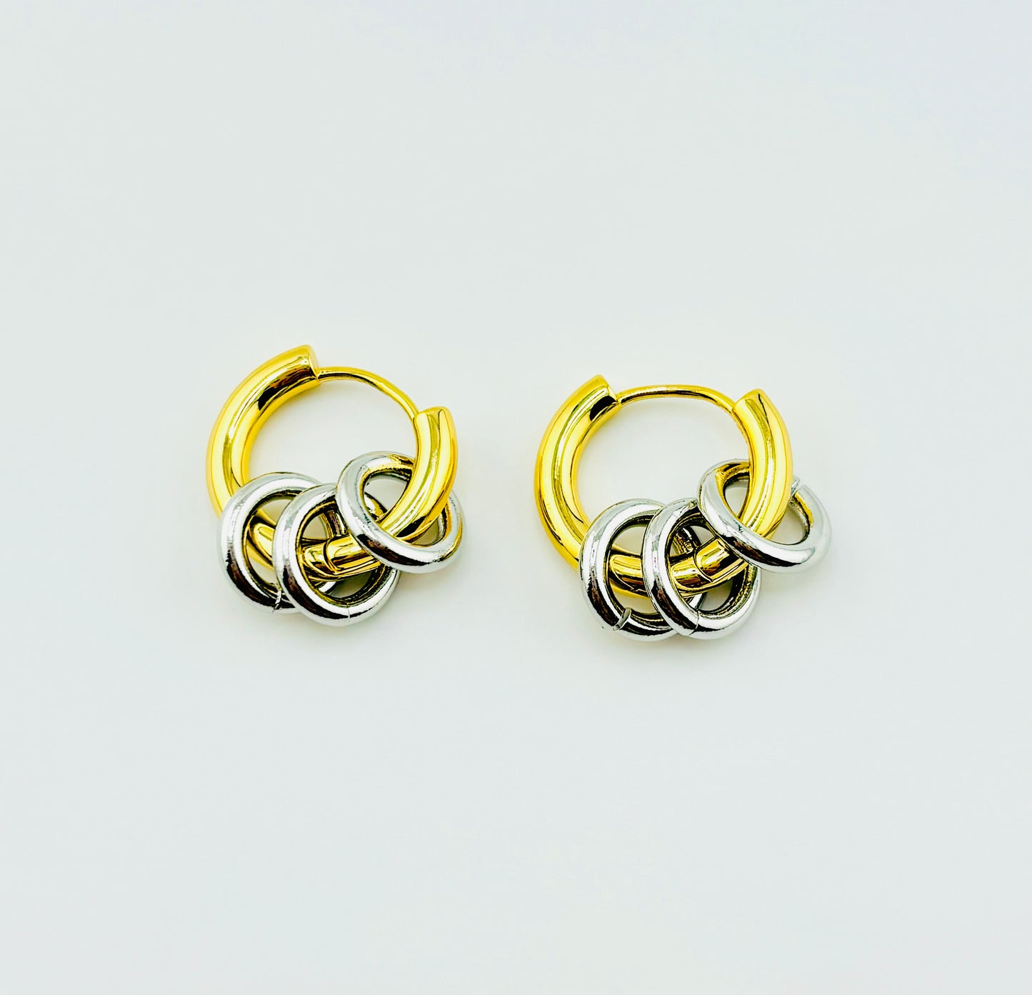 Sasha Silver and 18k gold Peruvian earrings