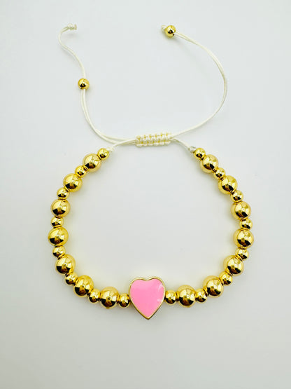 Arya soft pink 18k gold filled bracelet