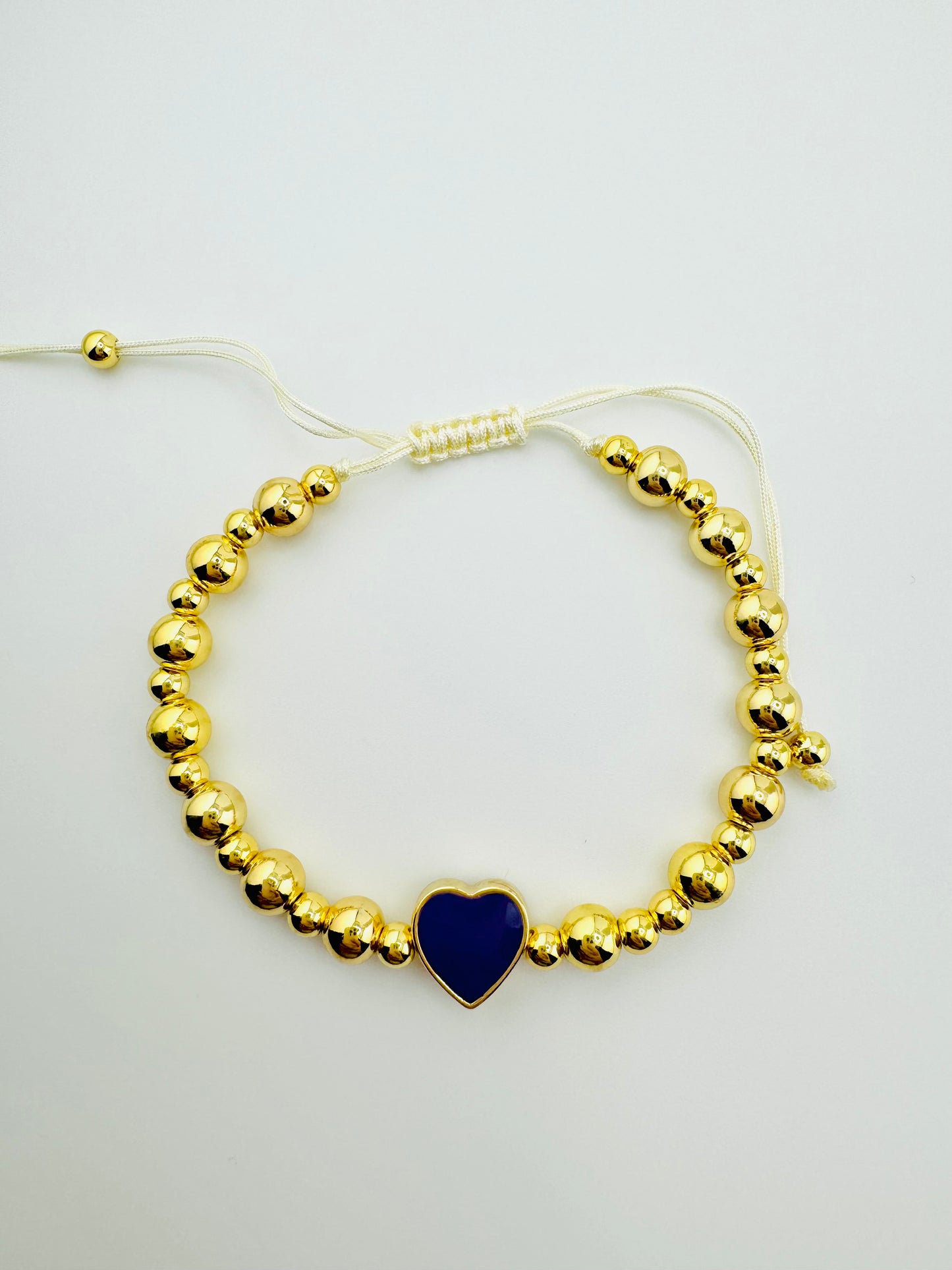 Eliza 18k gold filled and Purple Heart bracelet