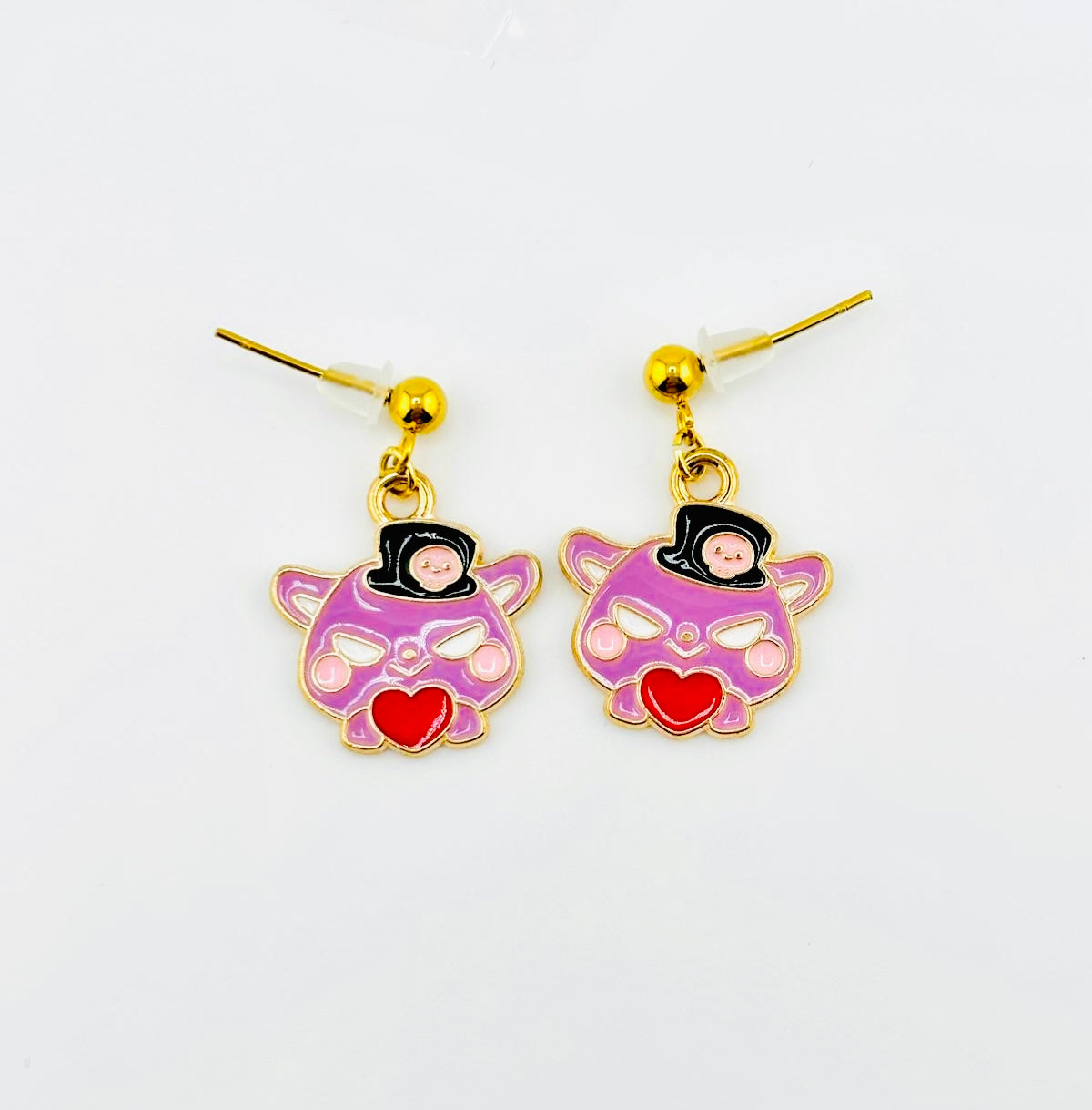 Kuromi Sanrio dangle stainless steel earrings