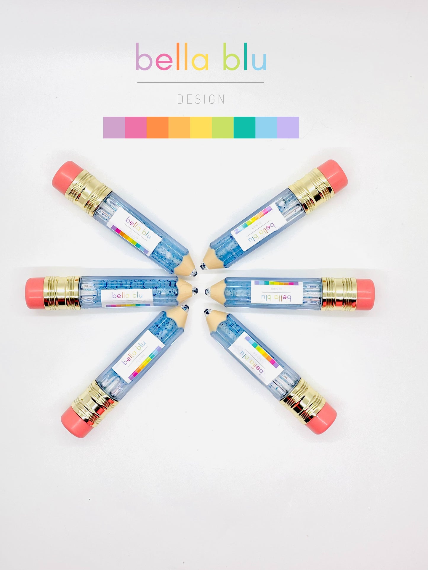 A set of 6 Blueberry lipglosses organic cruelty free vegan