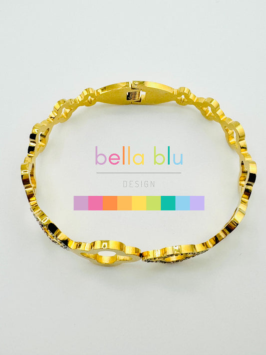 Alice stainless steel bangle bracelet