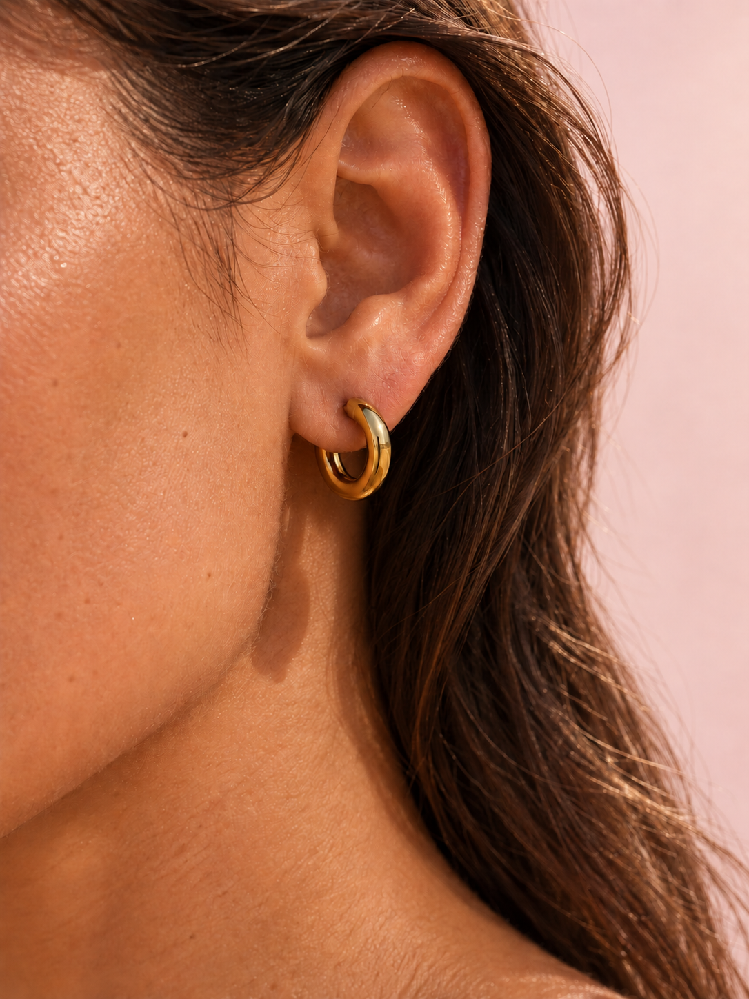 Golden Glow Convertible Pearl Hoops