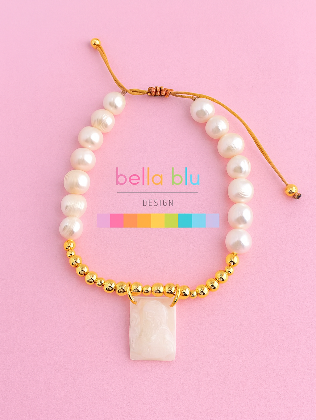 Stela fresh water pearls bracelet in gold filled