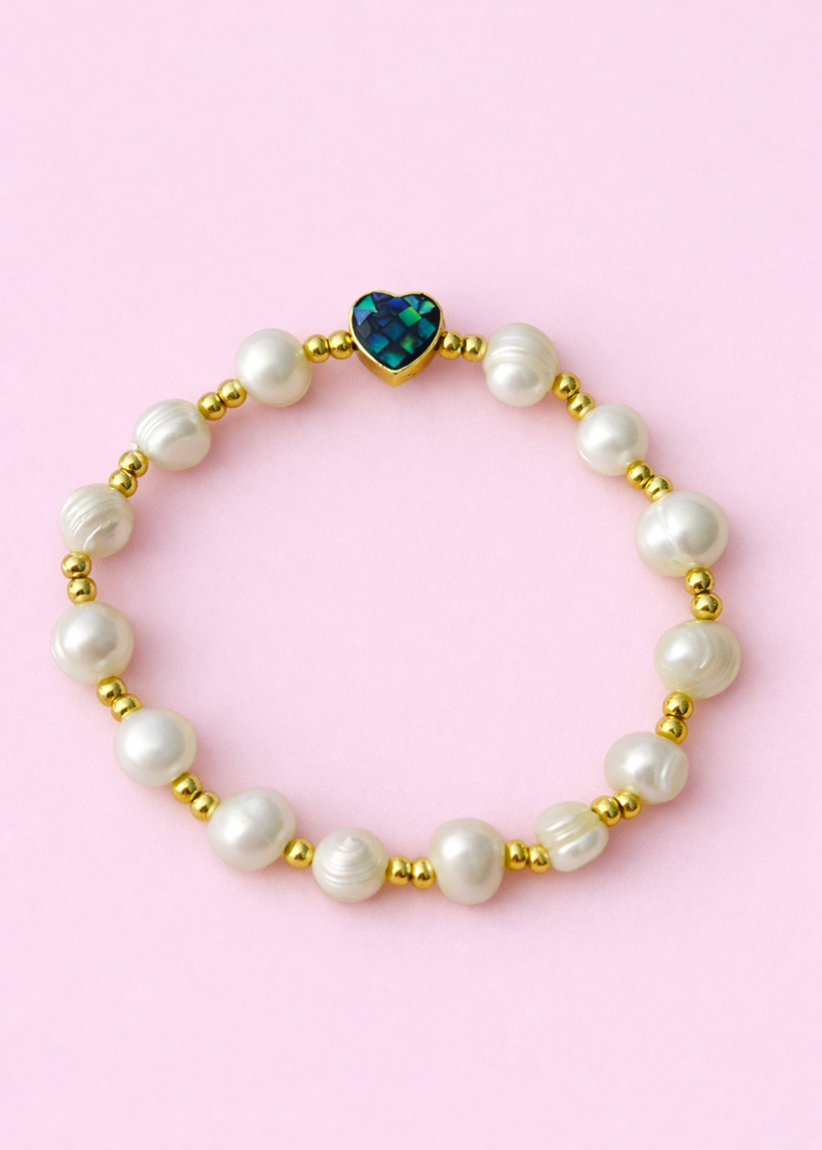 Jennifer Real fresh water pearl & 18k gold filled bracelet