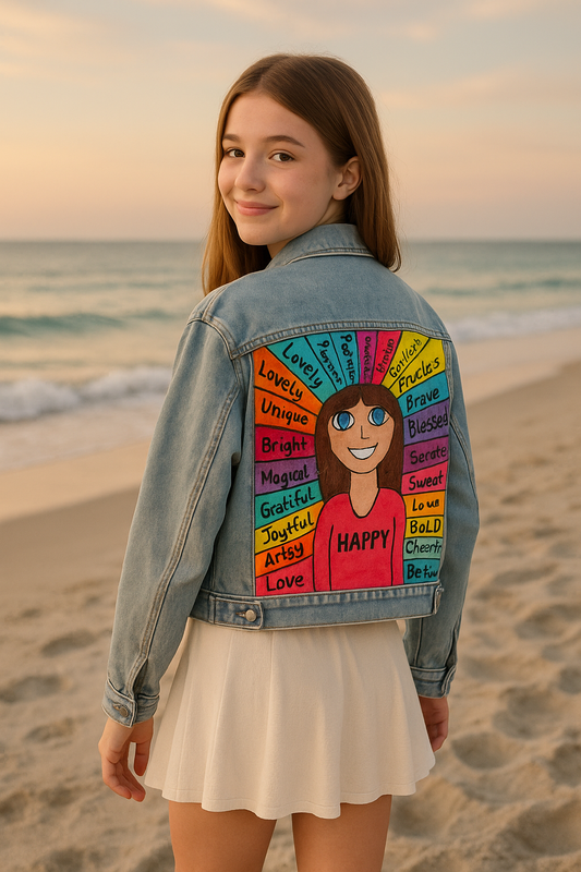 Handpainted jean jacket