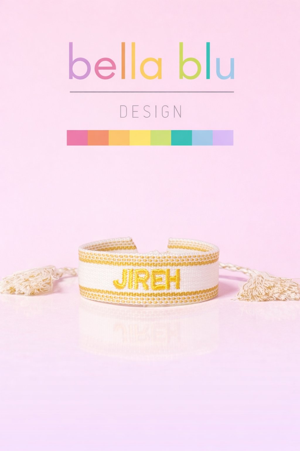 Jireh woven adjustable washable bracelet