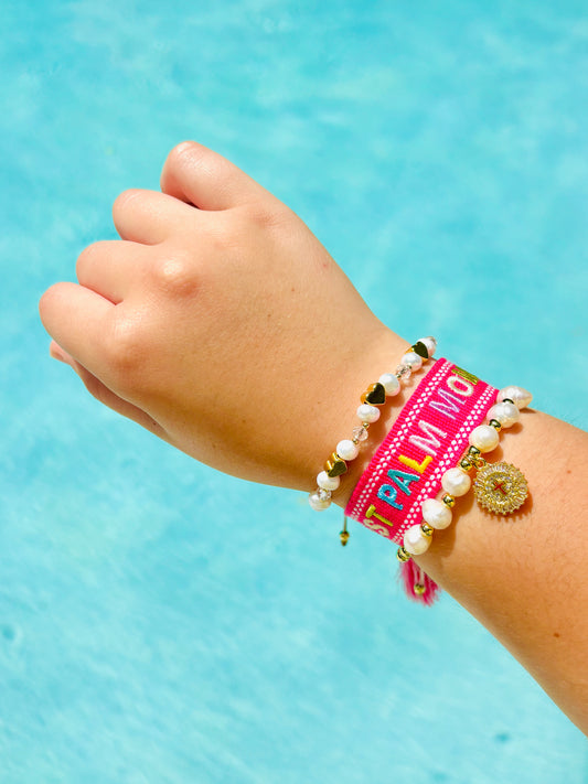 West Palm Mom woven adjustable woven bracelet