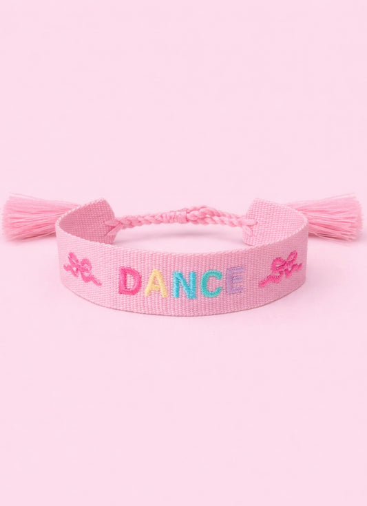 Dance pastel coquette woven adjustable Bracelet