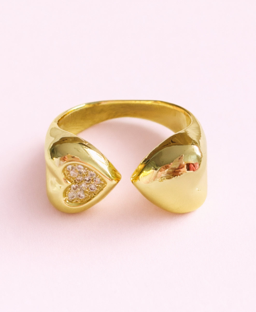 Kaya 18k gold filled & cubic Zirconia ring
