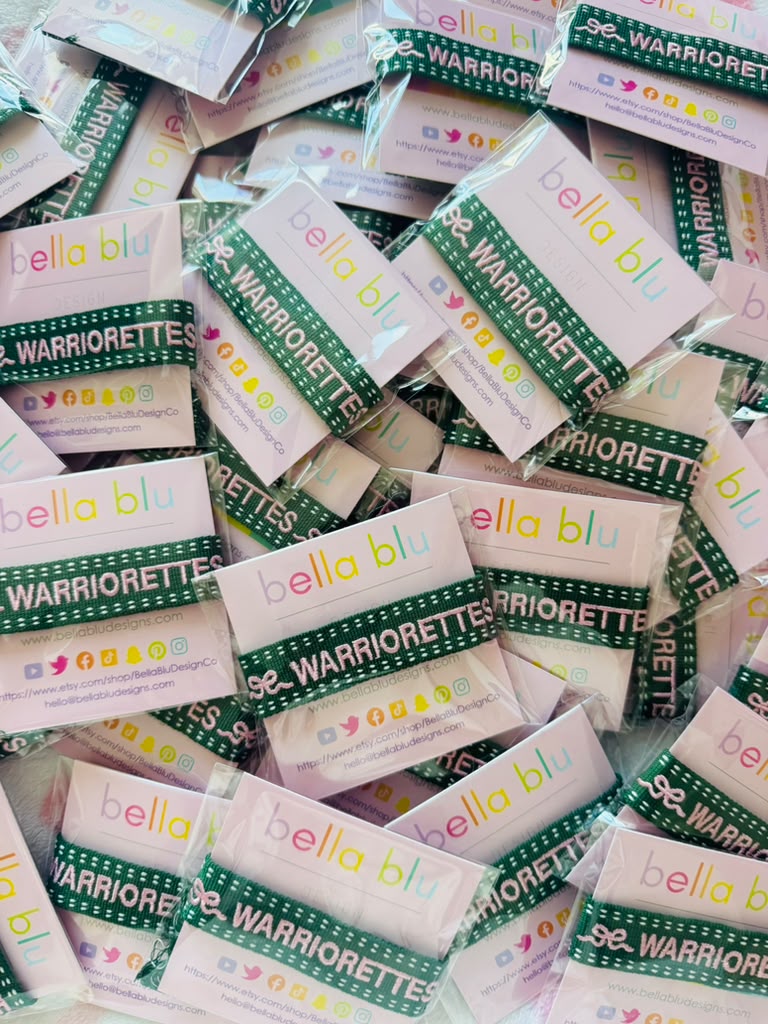 Custom embroidered bracelets handmade bulk pack for church and youth group events - Bella Blu Design