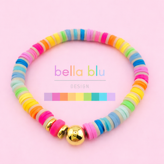 Kaylee multicolor gold filled bracelet