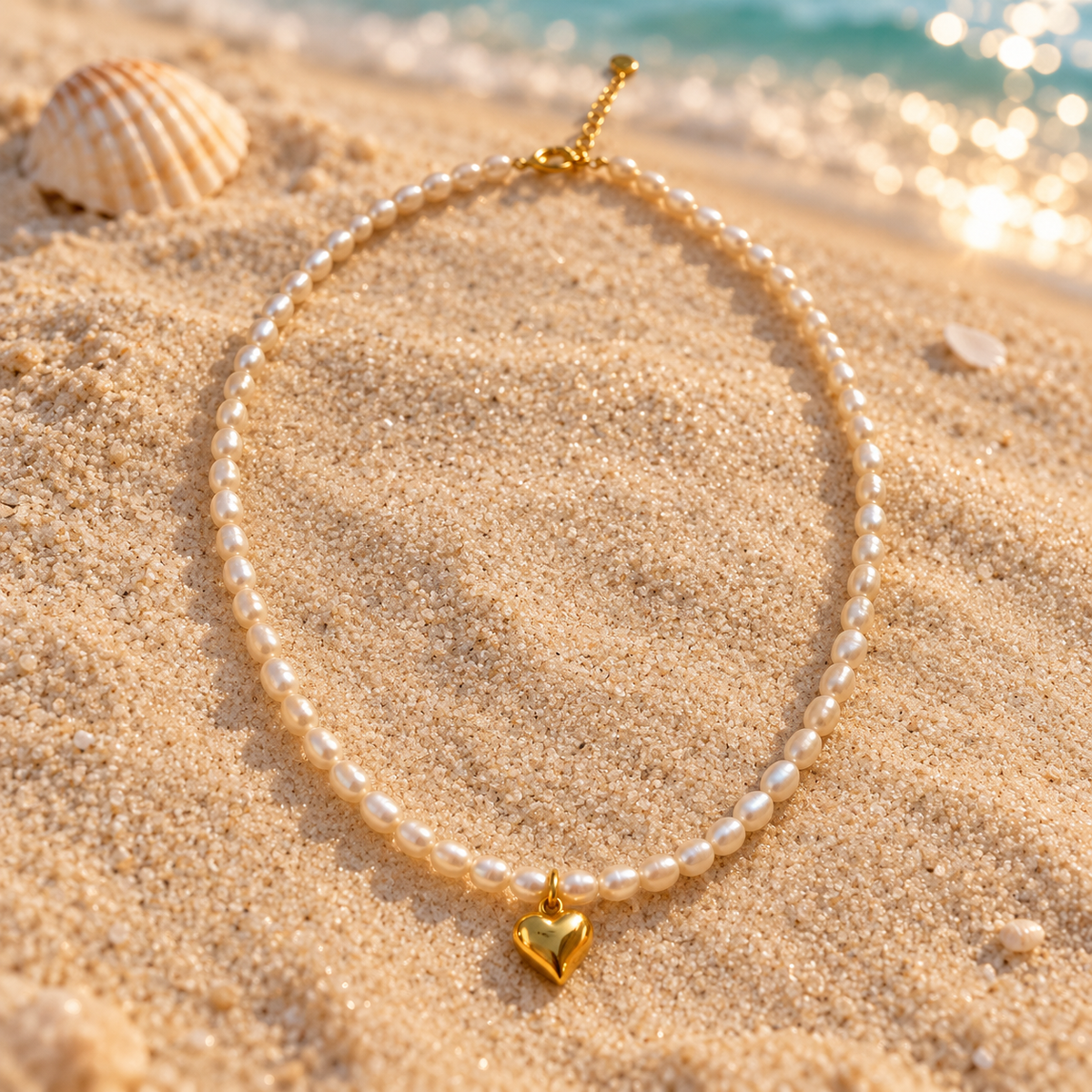 Loved by God Freshwater Pearl Heart Necklace