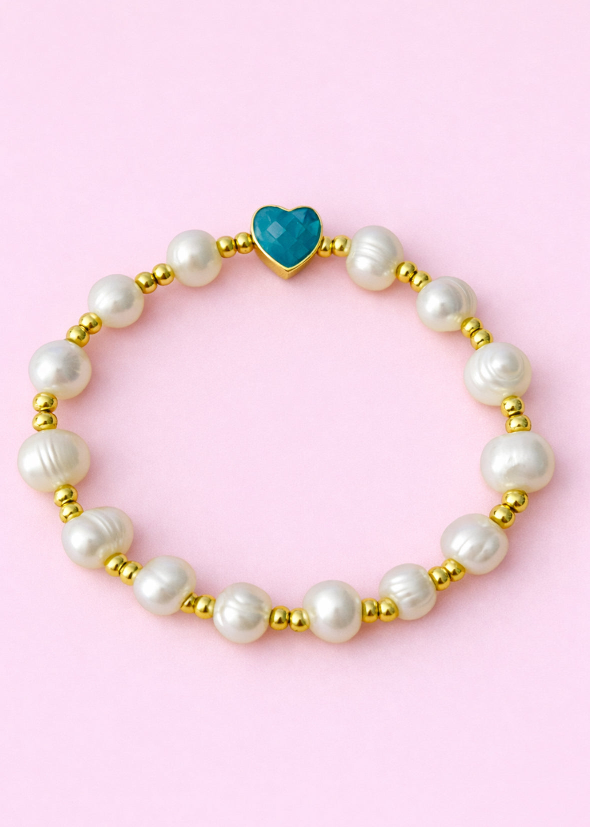 Jennifer Real fresh water pearl & 18k gold filled bracelet