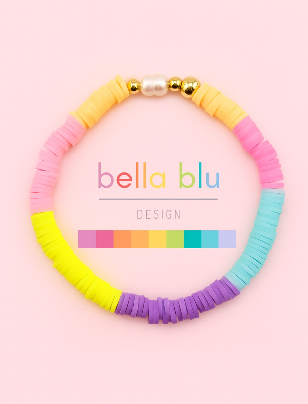 Stephanie heist beads bracelet with 18k gold filled and fresh water pearls