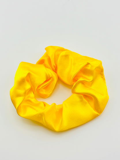 Bright yellow scrunchie