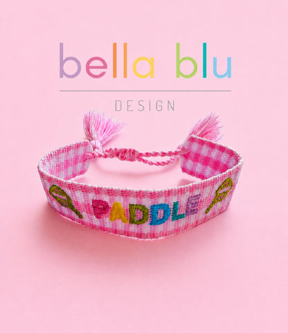 Paddle colorful woven adjustable Bracelet